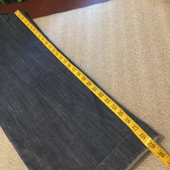 Code Bleu Wide Leg Flat Front High Waist Welt Pocket Trouser Jeans Size 12 - Picture 11 of 11